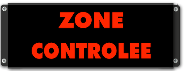 Panneau d'affichage lumineux zone controlee